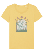 Cottagecore - frog Tricou mânecă scurtă guler larg fitted Damă Expresser