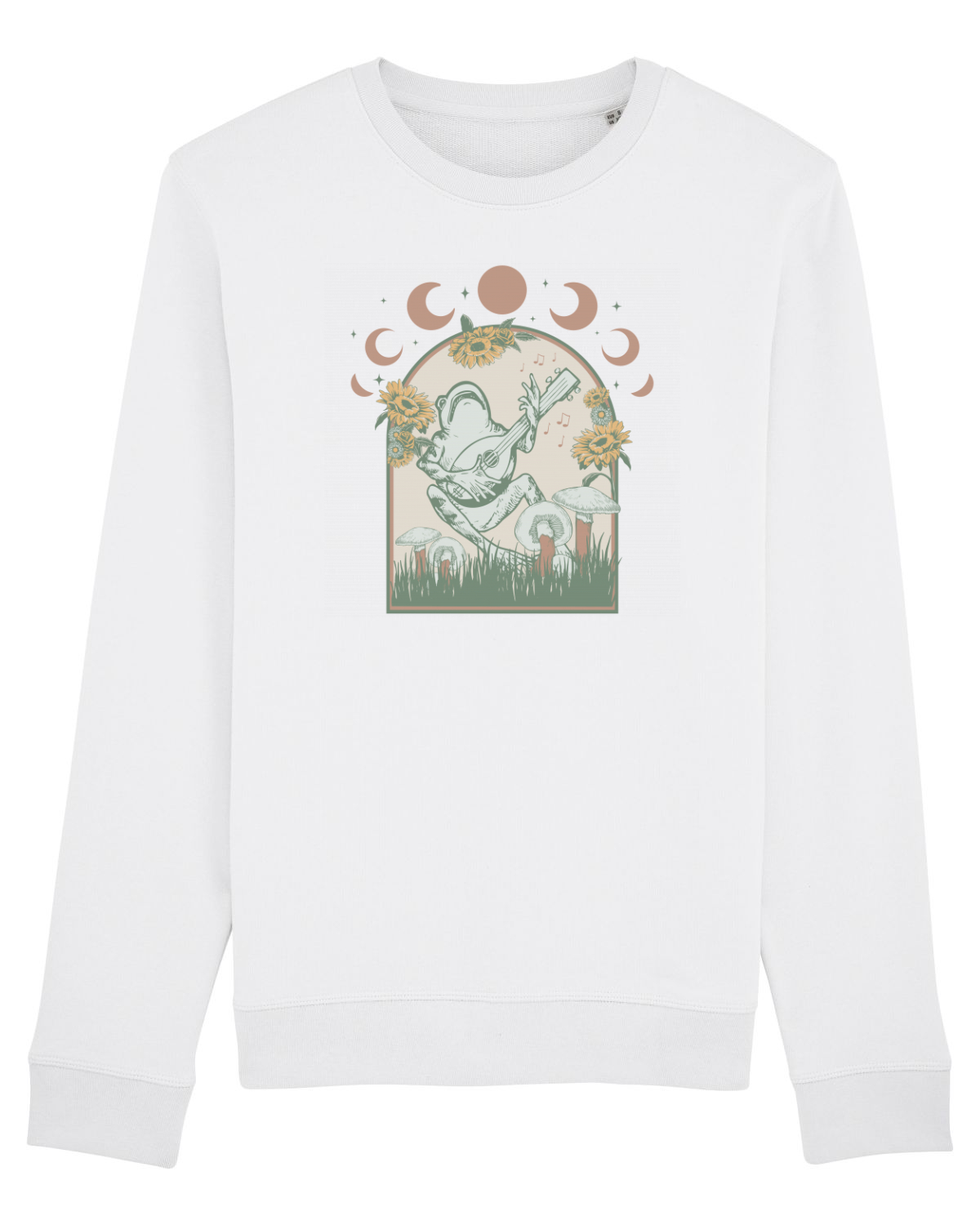 Bluză mânecă lungă Unisex Rise White