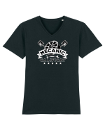 Mecanic calificat Tricou mânecă scurtă guler V Bărbat Presenter
