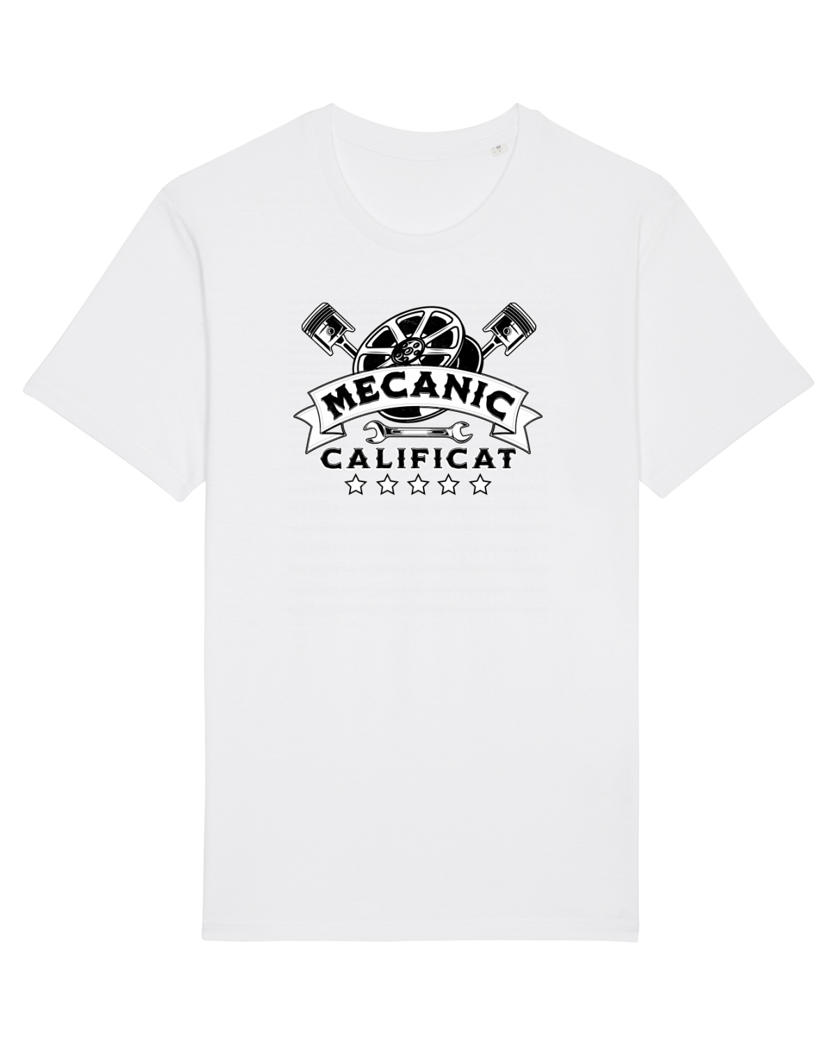 Tricou mânecă scurtă Unisex Rocker White