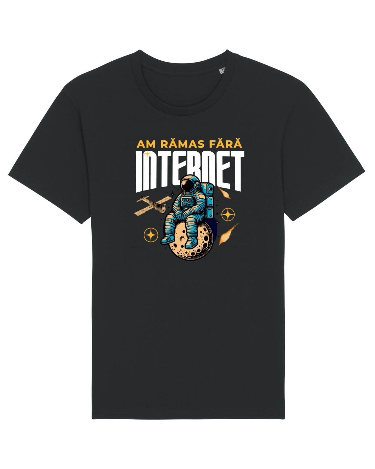 Tricou mânecă scurtă Unisex Rocker Black