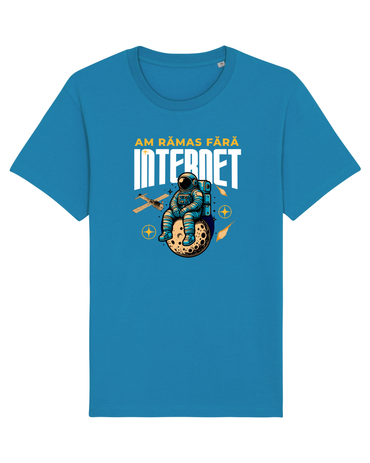 Tricou mânecă scurtă Unisex Rocker Azur