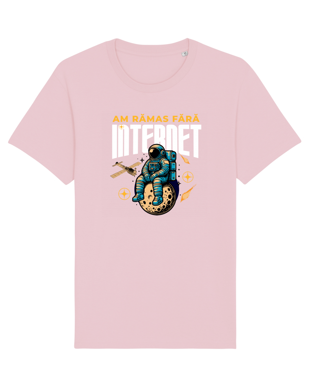 Tricou mânecă scurtă Unisex Rocker Cotton Pink
