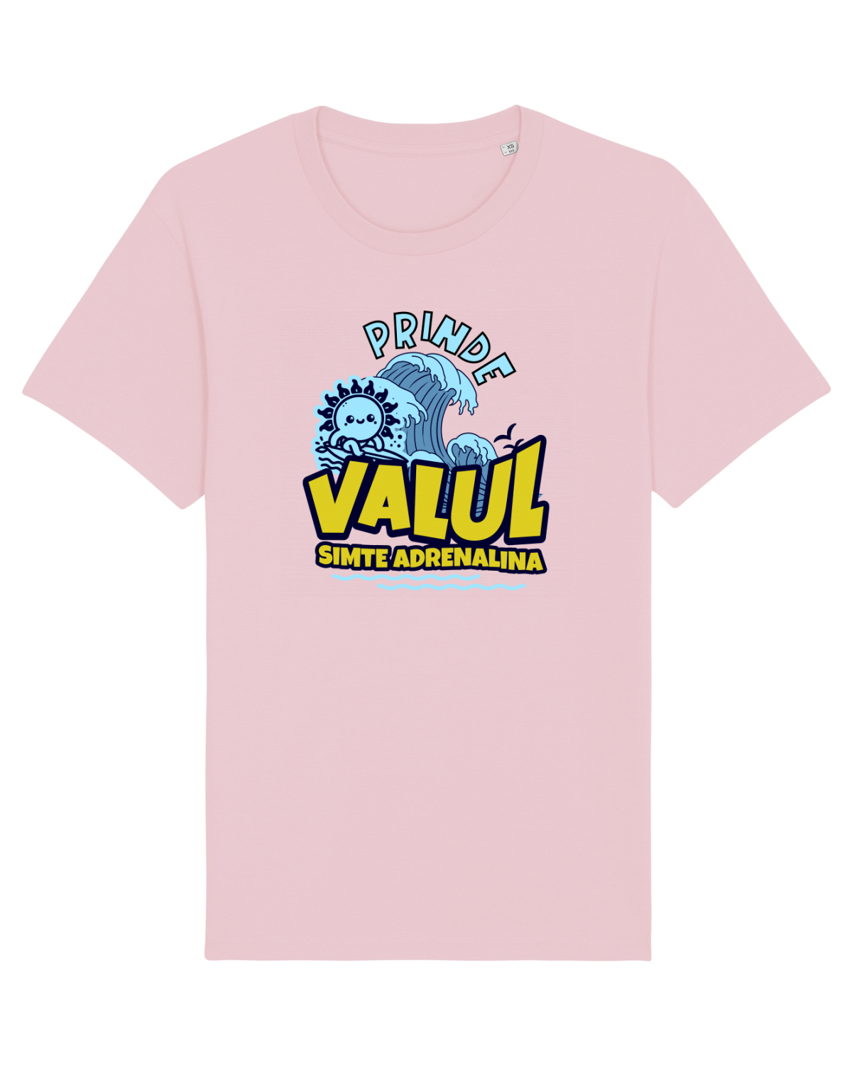 Tricou mânecă scurtă Unisex Rocker Cotton Pink