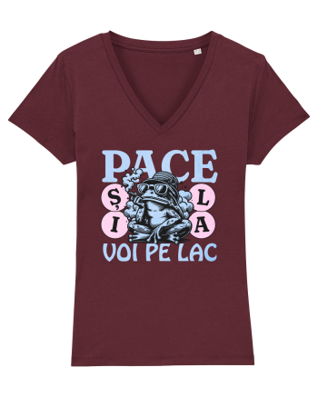 Pace pe lac Burgundy