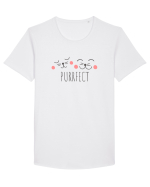 Cu pisici - purrfect Tricou mânecă scurtă guler larg Bărbat Skater