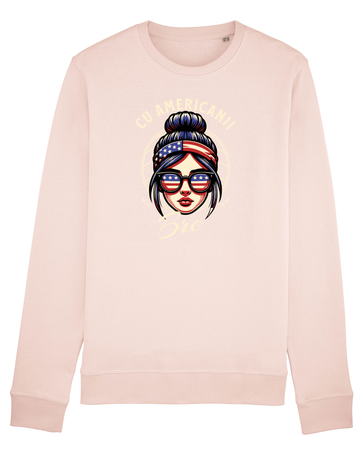 Bluză mânecă lungă Unisex Rise Candy Pink