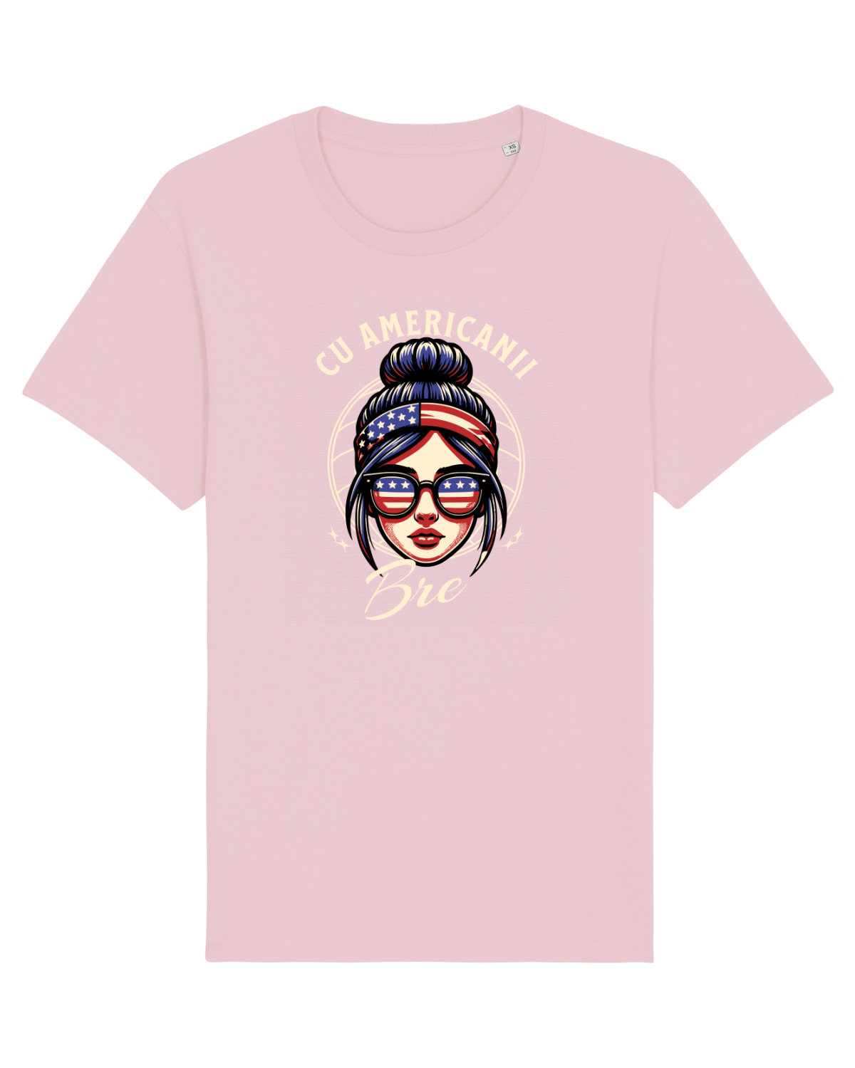 Tricou mânecă scurtă Unisex Rocker Cotton Pink