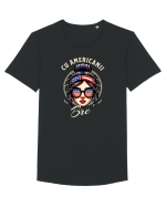 Cu americanii bre' Tricou mânecă scurtă guler larg Bărbat Skater