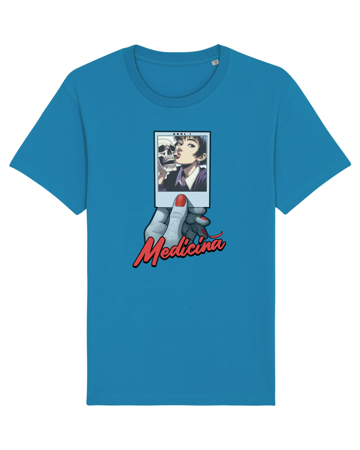 Tricou mânecă scurtă Unisex Rocker Azur