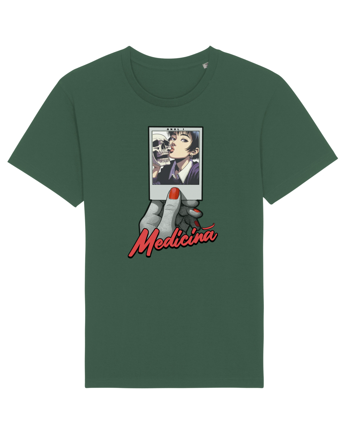 Tricou mânecă scurtă Unisex Rocker Bottle Green