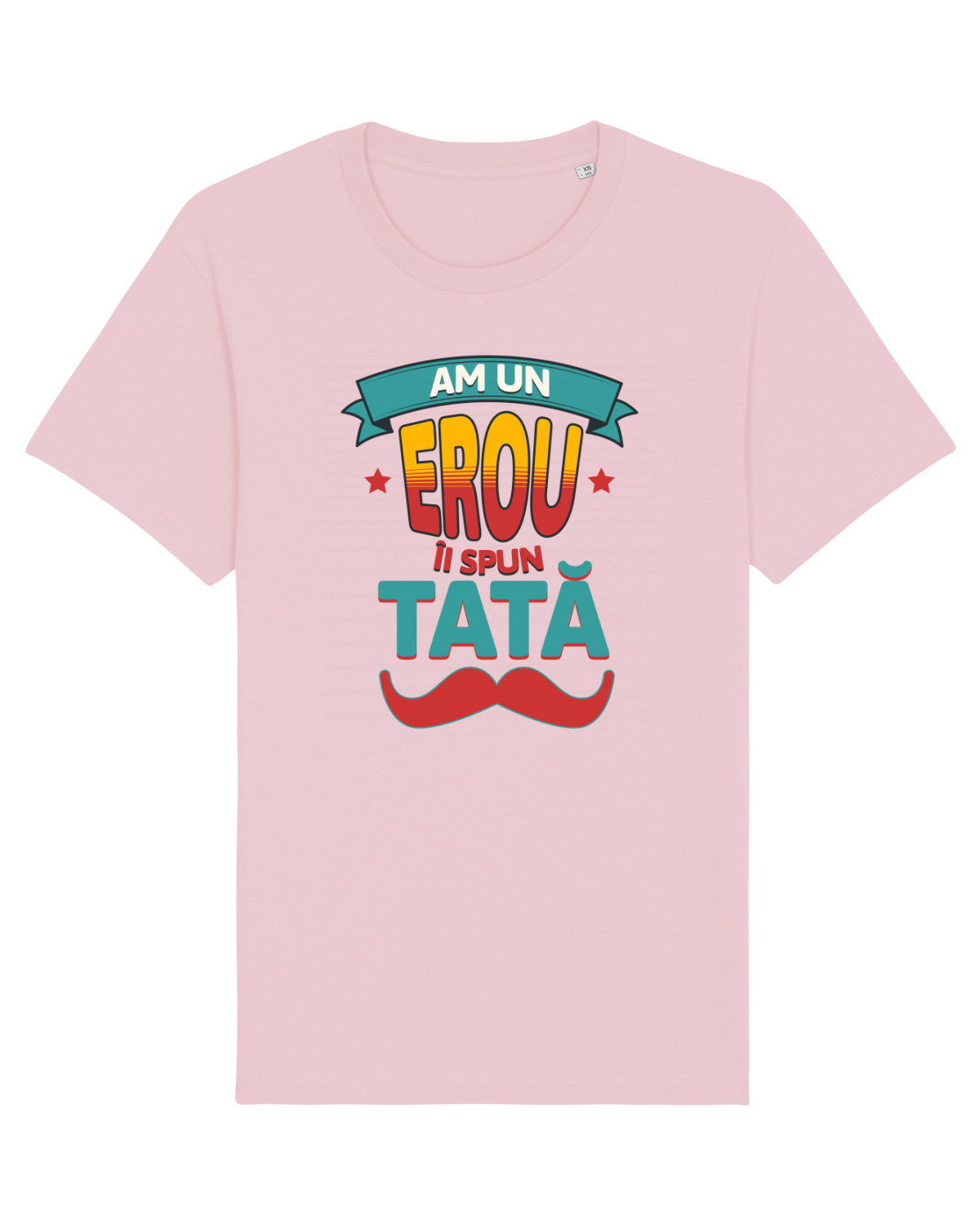Tricou mânecă scurtă Unisex Rocker Cotton Pink