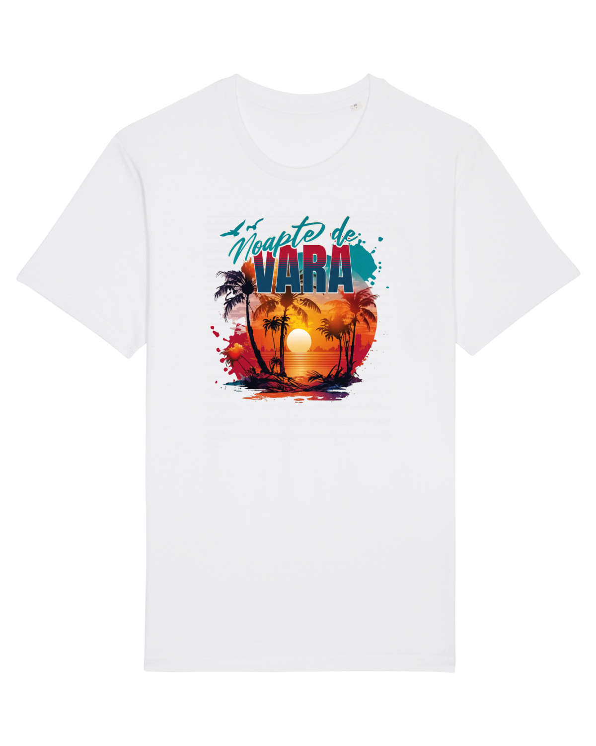 Tricou mânecă scurtă Unisex Rocker White