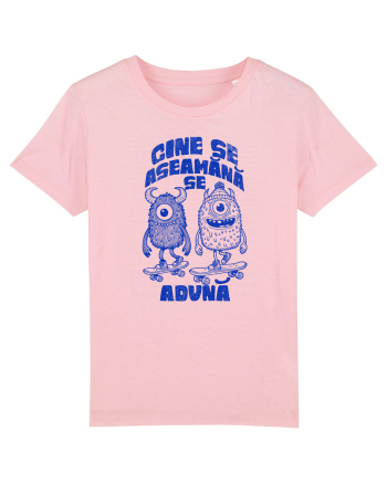 Prietenii skateboard monstri- cine se aseamănă se adună  Cotton Pink