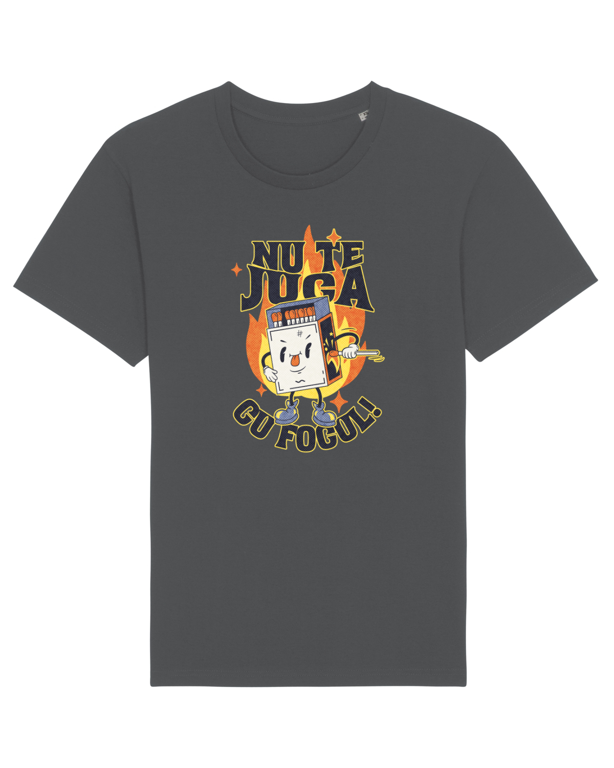 Tricou mânecă scurtă Unisex Rocker Anthracite
