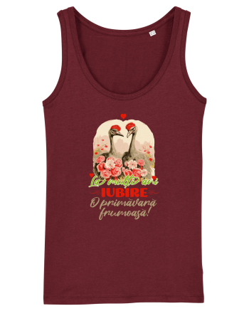 O primăvară frumoasă Iubire Burgundy