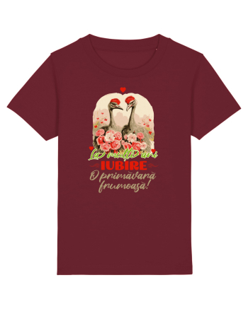 O primăvară frumoasă Iubire Burgundy