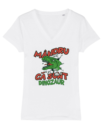 Dinozaur mandru  White