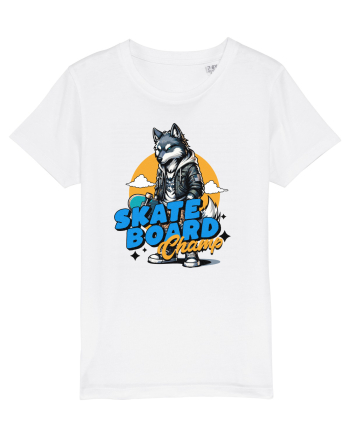 Skateboard champ White