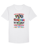AUTISM Tricou mânecă scurtă guler larg Bărbat Skater