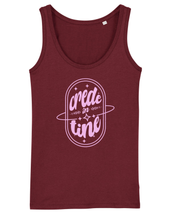 Motivational - Crede in tine Burgundy