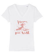 Surf Mare Valuri Tricou mânecă scurtă guler V Damă Evoker