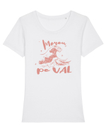 Surf Mare Valuri Tricou mânecă scurtă guler larg fitted Damă Expresser