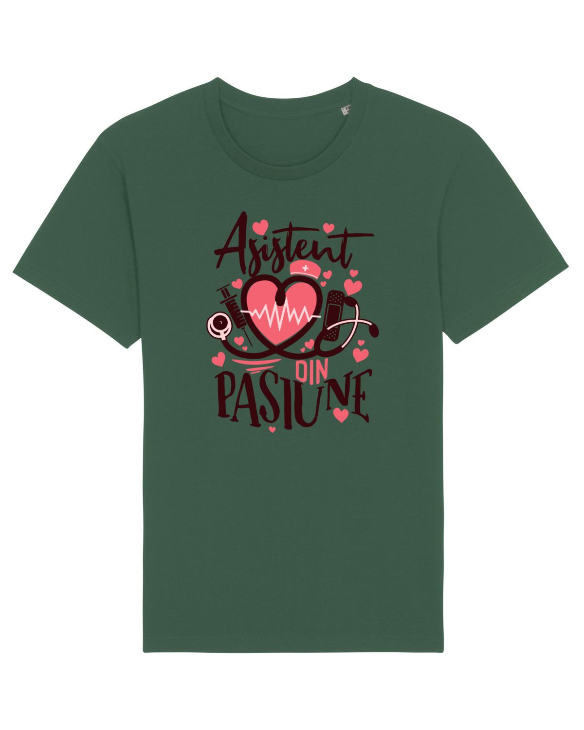Tricou mânecă scurtă Unisex Rocker Bottle Green