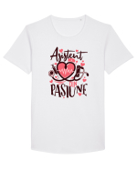 Asistent medical din pasiune  Tricou mânecă scurtă guler larg Bărbat Skater