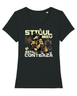 E stilul meu și asta contează în orice situație  Tricou mânecă scurtă guler larg fitted Damă Expresser