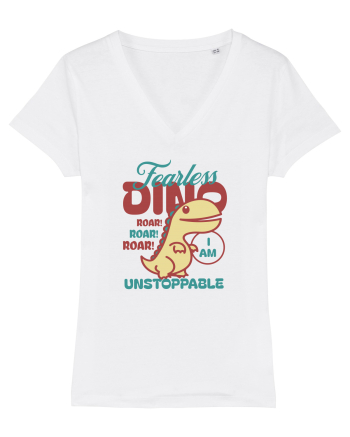 Fearless dino - unstoppable  White