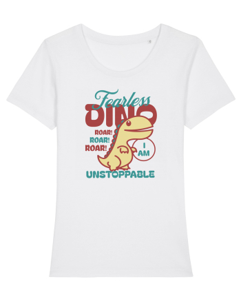 Fearless dino - unstoppable  White