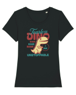 Fearless dino - unstoppable  Tricou mânecă scurtă guler larg fitted Damă Expresser