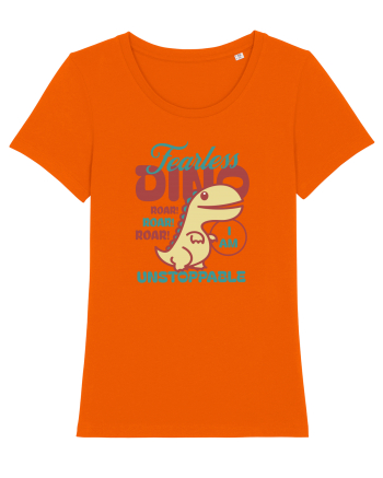 Fearless dino - unstoppable  Bright Orange