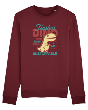 Fearless dino - unstoppable  Burgundy