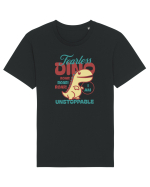 Fearless dino - unstoppable  Tricou mânecă scurtă Unisex Rocker