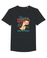 Fearless dino - unstoppable  Tricou mânecă scurtă guler larg Bărbat Skater