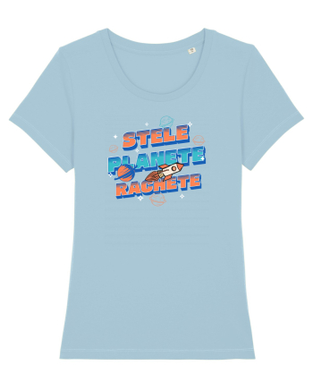 Stele Planete Rachete Sky Blue