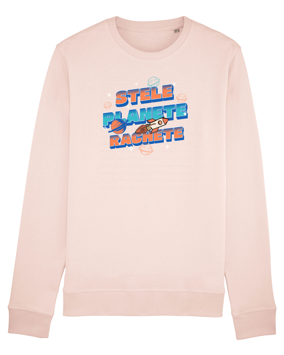 Bluză mânecă lungă Unisex Rise Candy Pink