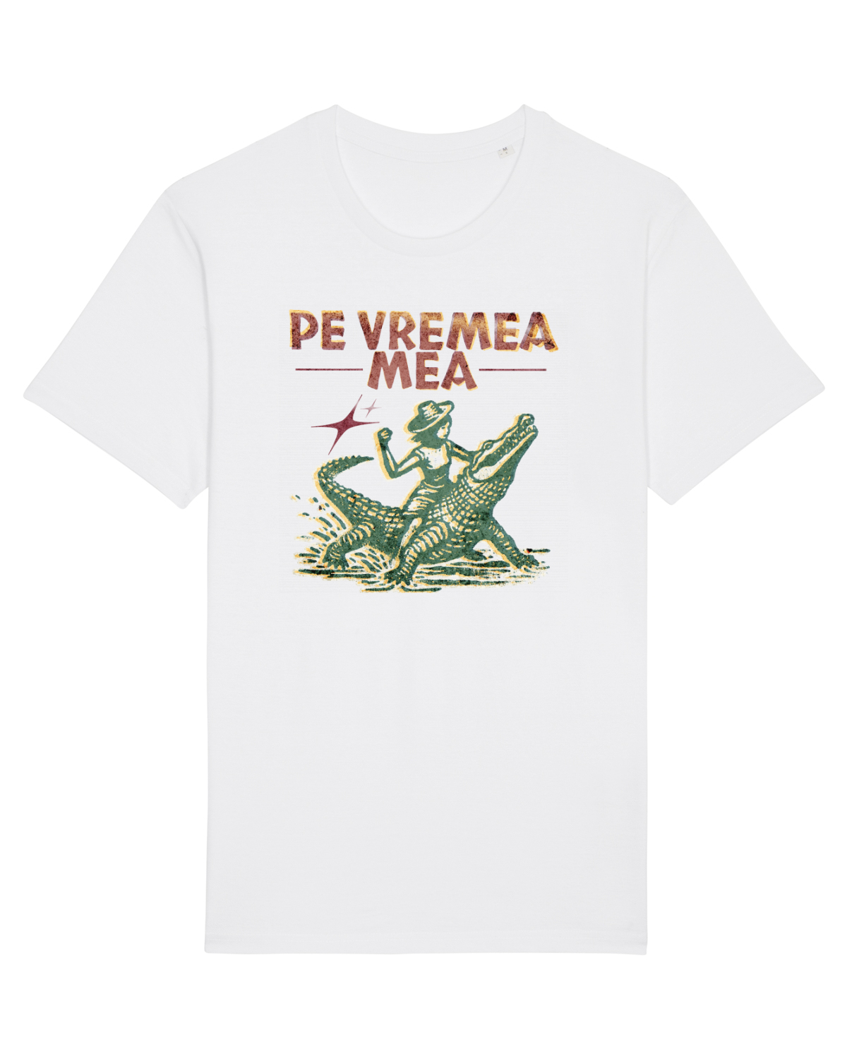 Tricou mânecă scurtă Unisex Rocker White