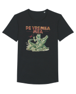 Umor - Pe vremea mea Tricou mânecă scurtă guler larg Bărbat Skater