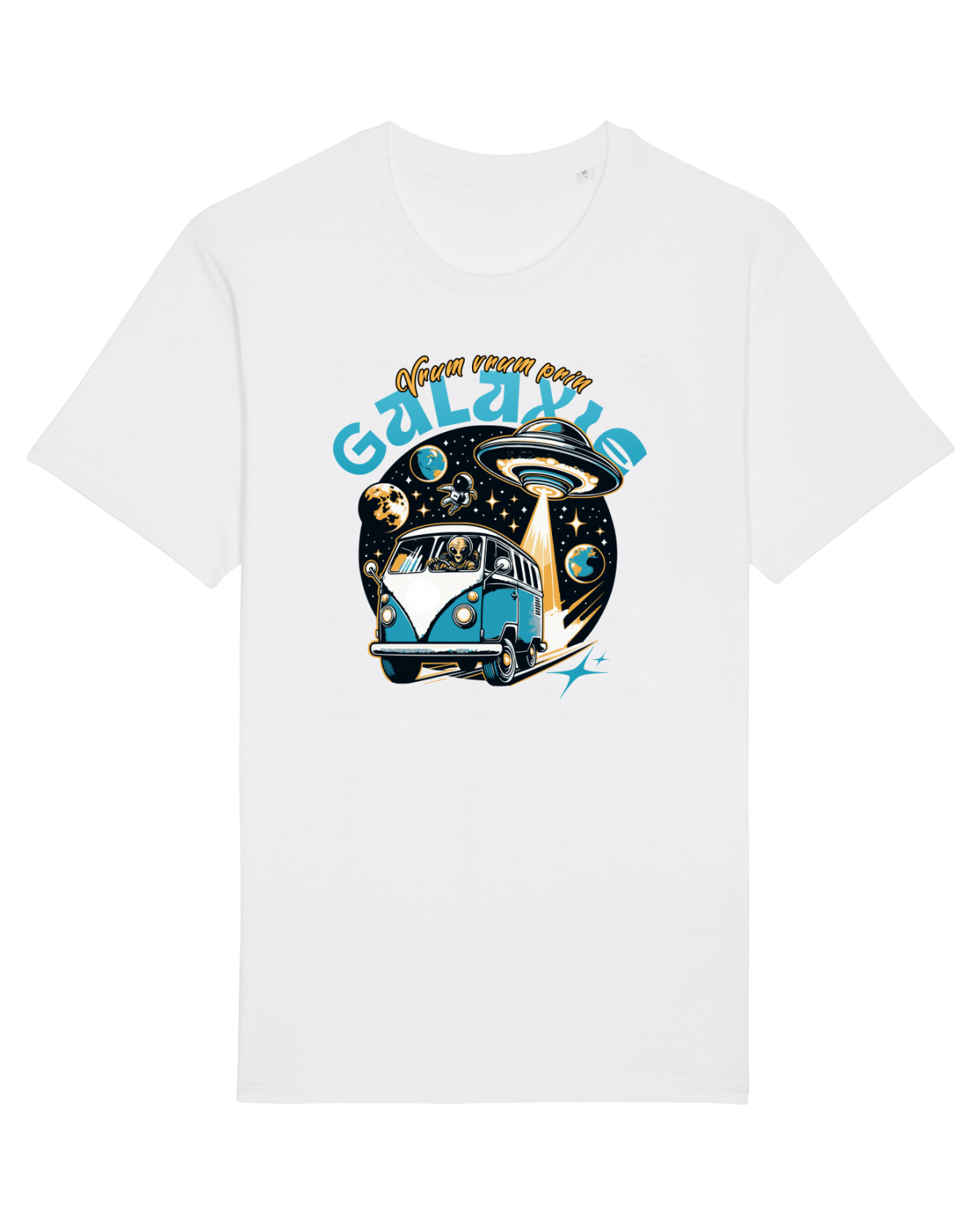 Tricou mânecă scurtă Unisex Rocker White