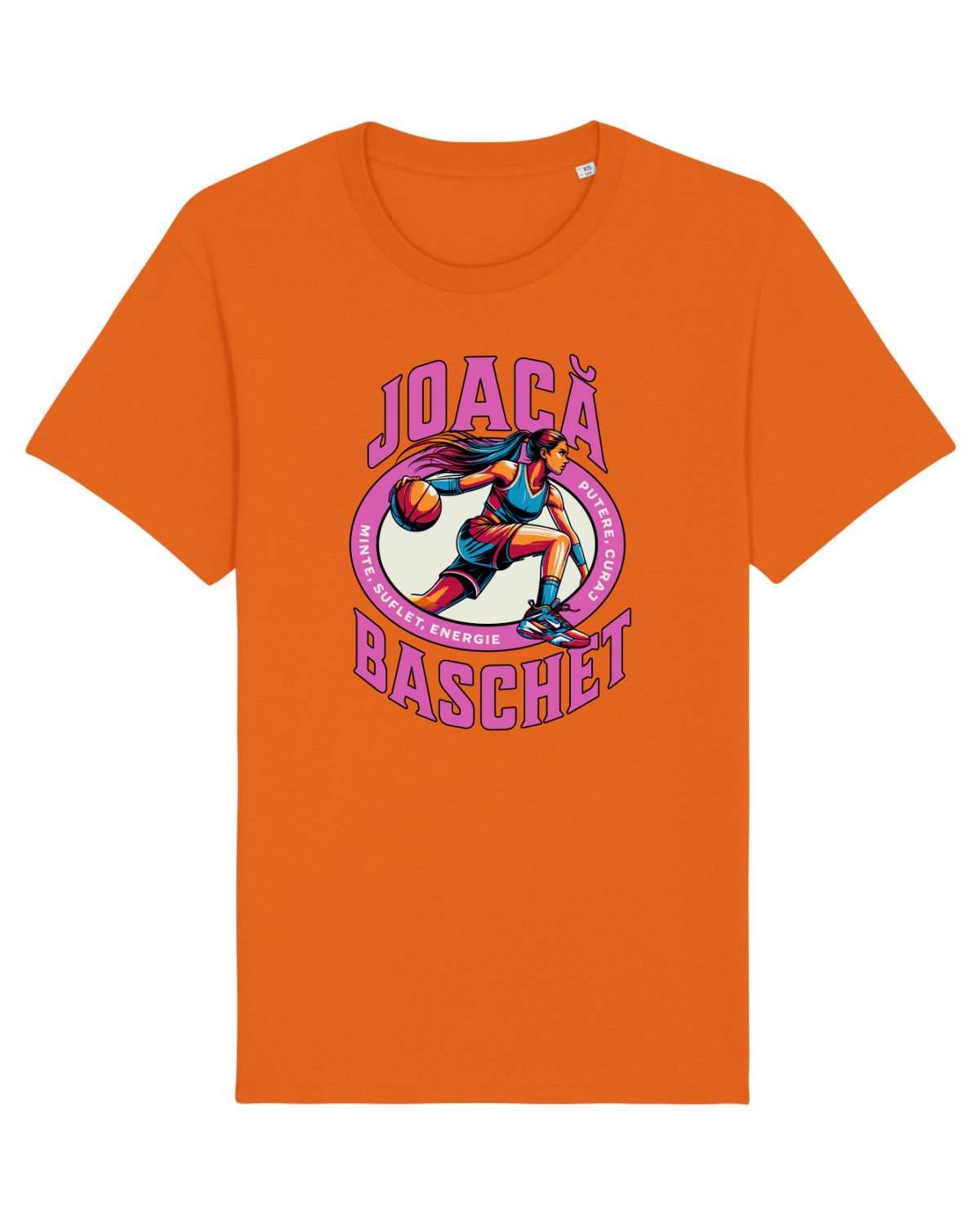 Tricou mânecă scurtă Unisex Rocker Bright Orange