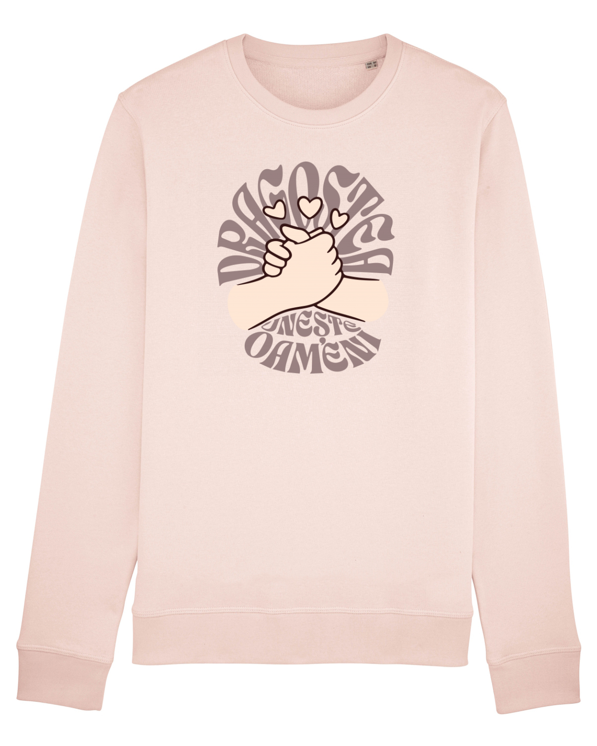 Bluză mânecă lungă Unisex Rise Candy Pink