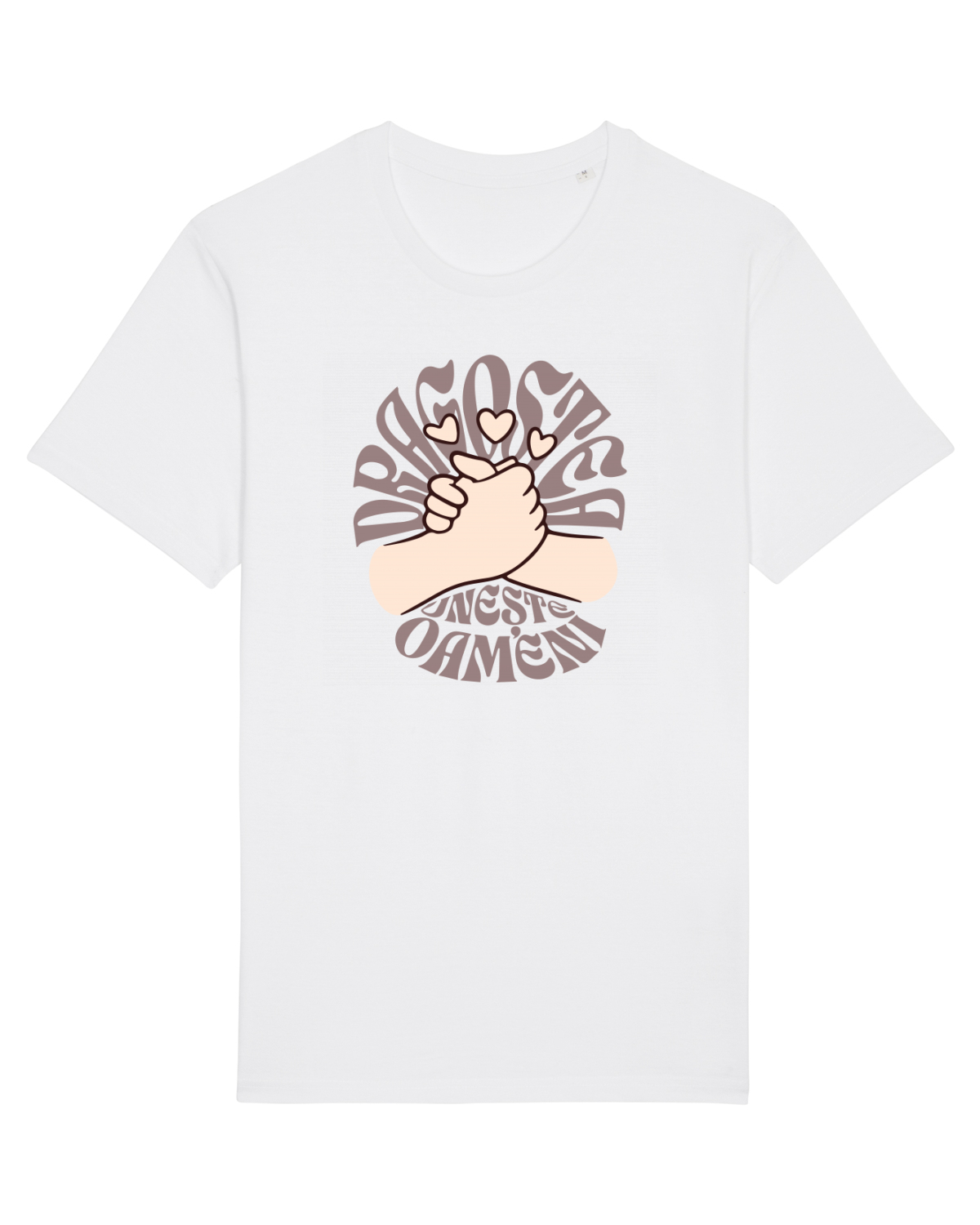 Tricou mânecă scurtă Unisex Rocker White