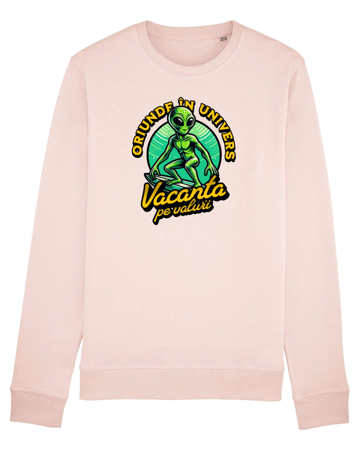 Bluză mânecă lungă Unisex Rise Candy Pink