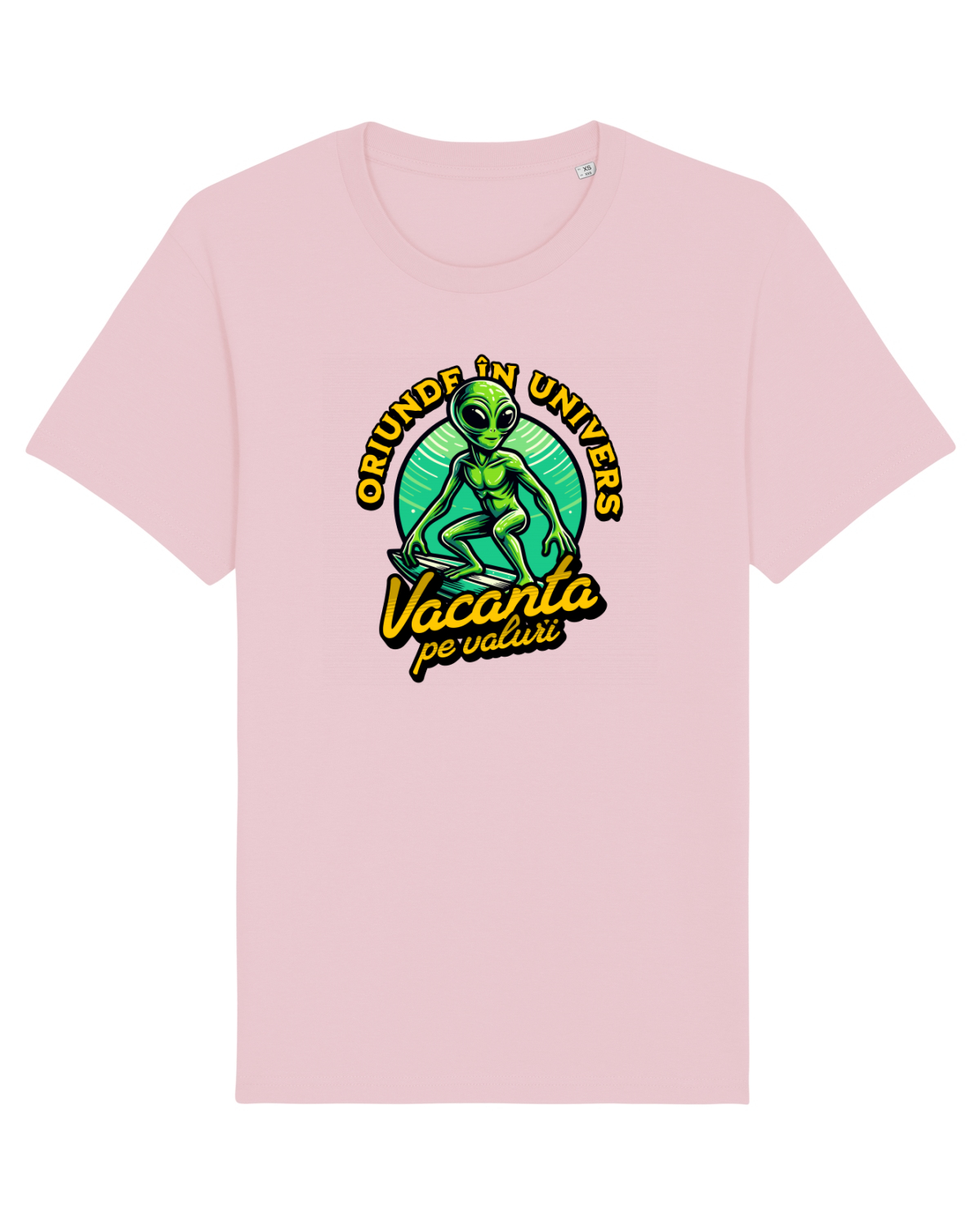 Tricou mânecă scurtă Unisex Rocker Cotton Pink