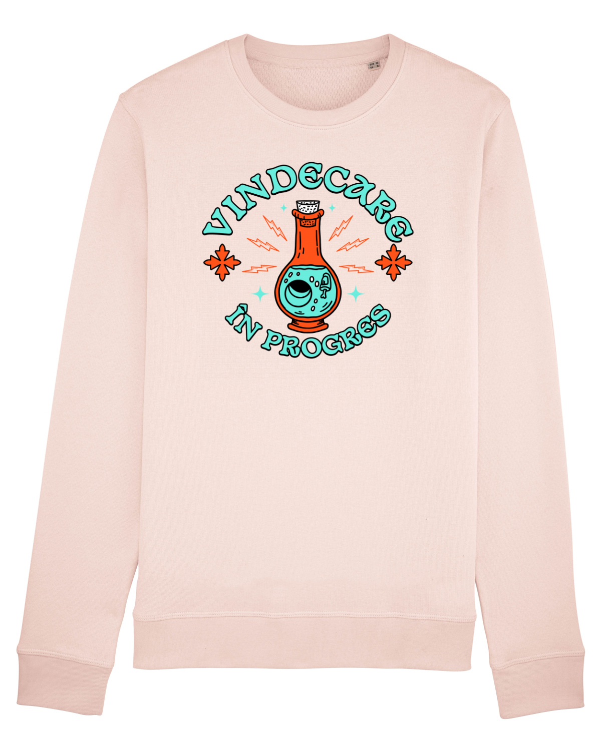 Bluză mânecă lungă Unisex Rise Candy Pink