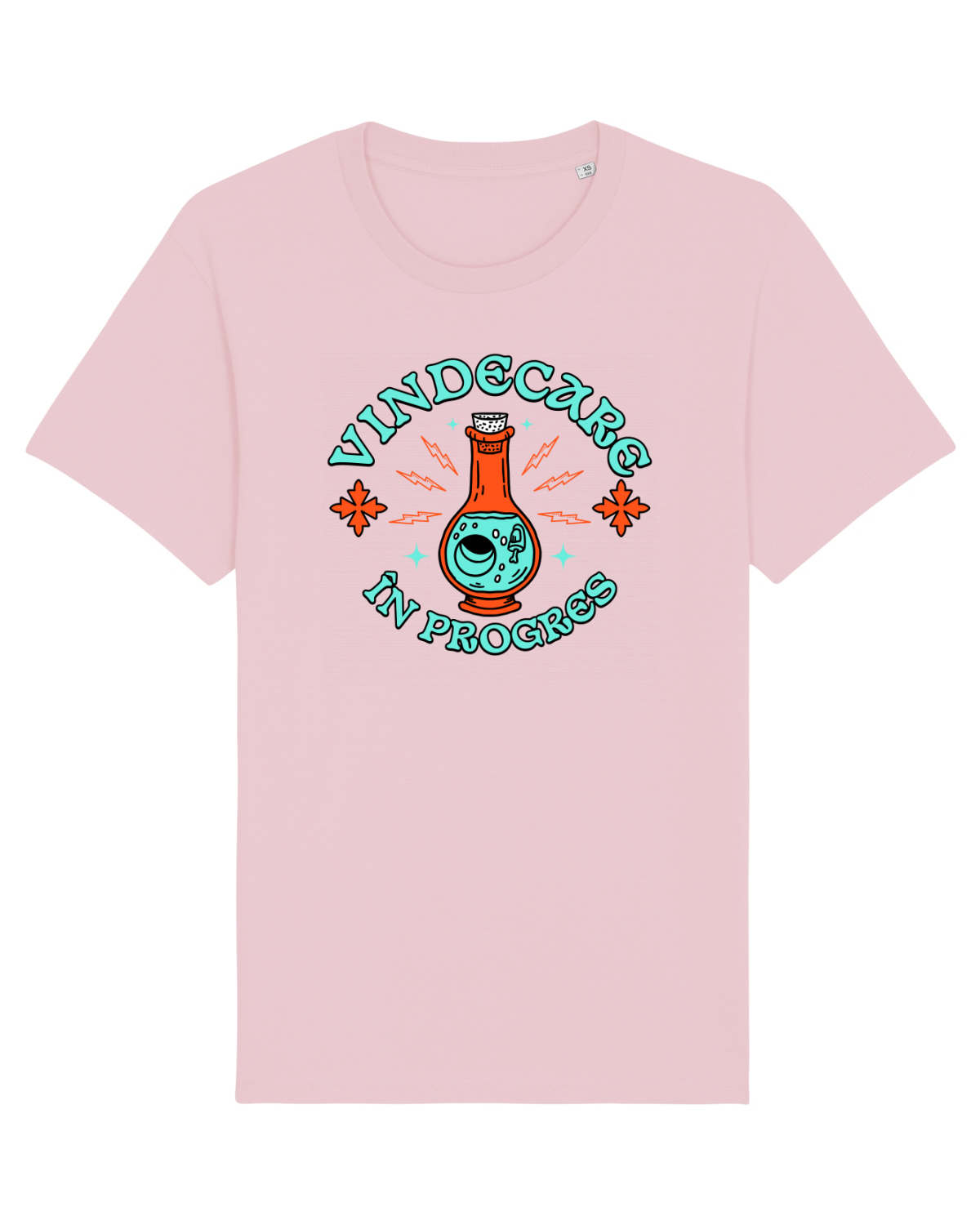 Tricou mânecă scurtă Unisex Rocker Cotton Pink