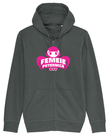 Pixel art Y2K Femeie puternica  Anthracite